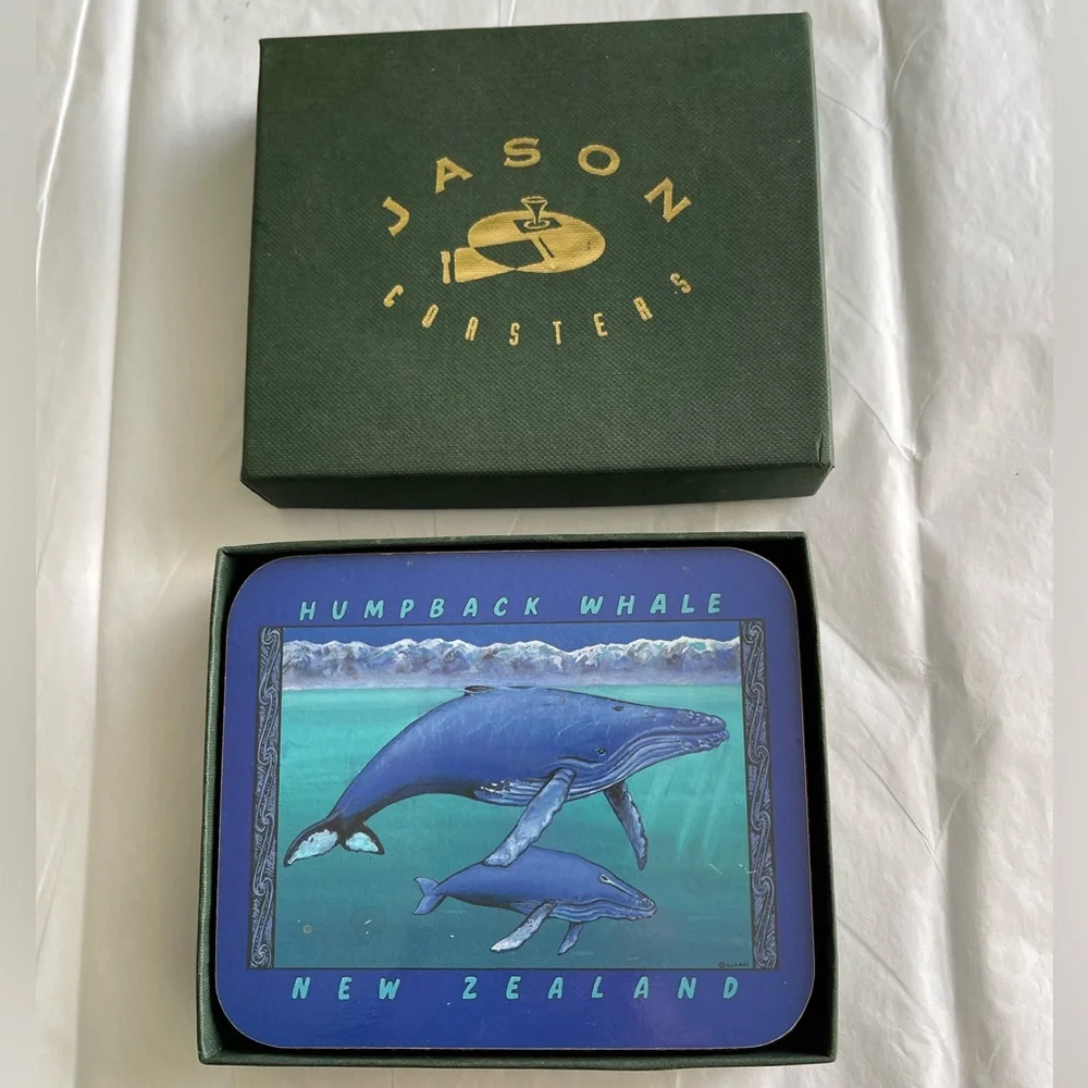 New 6 New Zealand Animal Coasters Vintage